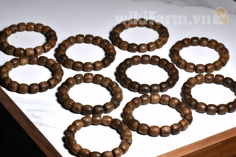 Vòng tay Kỳ hải nam 17, 19, 21 hạt kích thước 10-12-14-18mm
