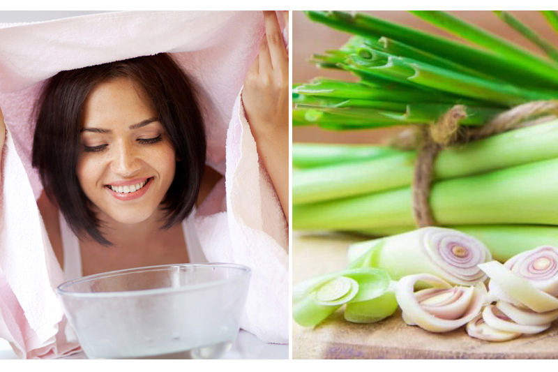 Xông mặt bằng tinh dầu sả như thế nào?