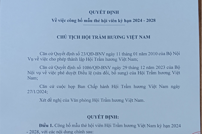 Giấy phép xuất khẩu trầm hương: Thủ tục và lưu ý quan trọng